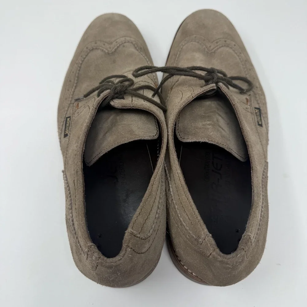 Mephisto Air-Jet Dress Shoes Mens Size 11 Brown Suede Wingtip Oxford‎ Brogue